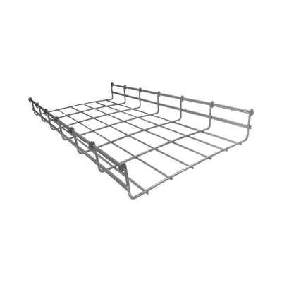 CHAROFIL Charola tipo Malla 54/300 mm BIMETÁLICA para Instalación en Exterior o Interior, Extrema Resistencia y Durabilidad. Hasta 258 cables Cat6 (Tramo de 3 metros) MOD: CH-54-300BM