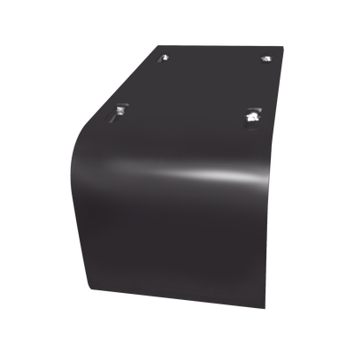 CHAROFIL Bajada para cable de 100 mm de ancho, con baño de pintura epóxica en color NEGRO MOD: CH-BAL100EP