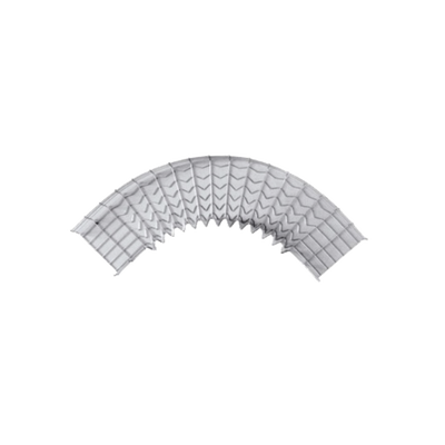 CHAROFIL Curva pre-fabricada de 90 grados; 54/150 mm de ancho MOD: CHC9054/150EZ