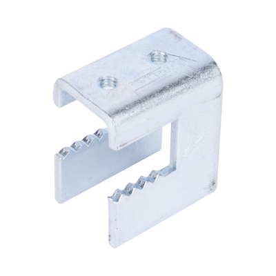 CHAROFIL Mordaza tipo perico troquelada para varilla de 1/4, Apertura de 3/4 utilizar tornillo de 3/8 MOD: CHMP6EZ