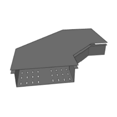 CHAROFIL Tapa Curva horizontal para fondo perforado de 6" Perfil Z MOD: CH-TC90FPZ6A