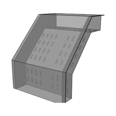 CHAROFIL Tapa vertical exterior para fondo perforado de 6" Perfil Z MOD: CH-TCVEFPZ6A