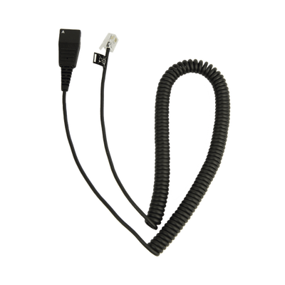JABRA Jabra Cord - Cable enroscado con conexión QD a modular RJ para teléfonos IP de CISCO (8800-01-37) MOD: CISCO-CORD-ADAP