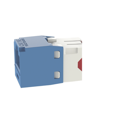 PANDUIT Conector Jack RJ45 Estilo TG, Mini-Com, Categoría 5e, de 8 posiciones y 8 cables, Color Azul MOD: CJ5E88TGBU