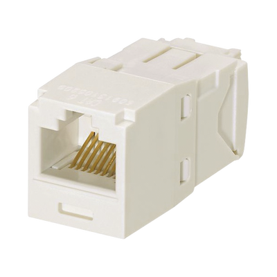 PANDUIT Conector Jack RJ45 Estilo TG, Mini-Com, Categoría 6, de 8 posiciones y 8 cables, Color Blanco Mate MOD: CJ688TGIW