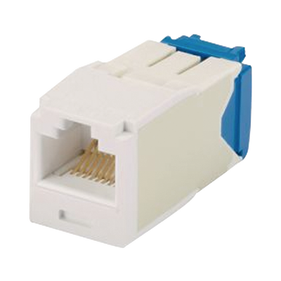 PANDUIT Conector Jack RJ45 Estilo TG, Mini-Com, Categoría 6A, de 8 posiciones y 8 cables, Color Marfil MOD: CJ6X88TGEI