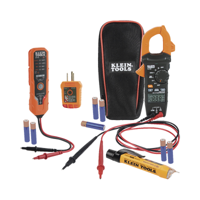 KLEIN TOOLS Kit de Prueba Eléctrica CL120+NCVT-3P+ET40+RT210 MOD: CL120VP