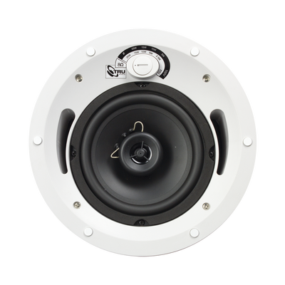 TRUAUDIO Altavoz comercial de 2 vías | 70V /100V | 8 Ohms | montaje en techo | woofer de 6.5 in | 60 Watts | MOD: CL-70V-6UL