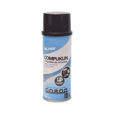SILIMEX Limpiador desengrasante en aerosol dielectrico, para tarjetas electrónicas y circuitos, bote 454 ml MOD: COMPUKLIN