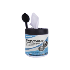 SILIMEX Toallas húmedas antibacteriales, para limpieza de gabinetes, equipos de cómputo, audio, vídeo y telefonía, 30 piezas MOD: COMPUTOALLAS