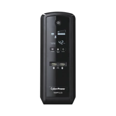 CYBERPOWER UPS de 1500 VA/900 W, Topología Línea Interactiva, Entrada 120 Vca NEMA 5-15P, Onda Senoidal Pura, Tipo Torre, Con 10 Tomas NEMA 5-15R MOD: CP1500PFCLCD