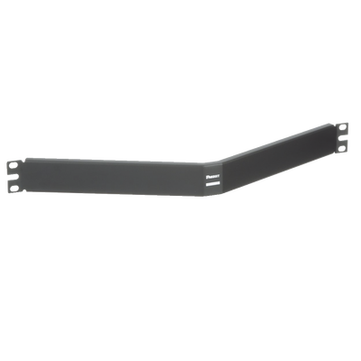 PANDUIT Tapa Ciega Para Rack Estándar de 19in, Angulado, de Acero, 1UR, Color Negro MOD: CPAF1BLY