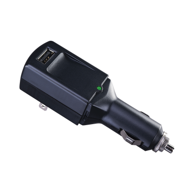 CYBERPOWER Cargador USB Portátil, Con Entrada 120 Vca o Toma Vehicular (encendedor de cigarrillos), Puerto USB de 5 Vcc 1 Amp MOD: CPTUC01