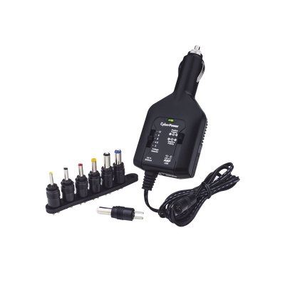 CYBERPOWER Adaptador Universal de Alimentación, Con Entrada 12 Vcc de Vehículo, y Salida Ajustable de 3-12 Vcc 2000mA MOD: CPUDC1U2000