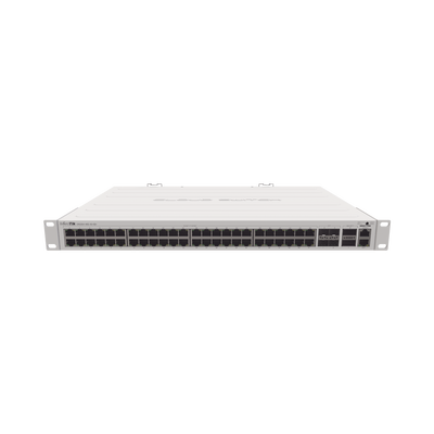 MIKROTIK () Cloud Router Switch 48 puertos Gigabit Ethernet, 4 puertos SFP+ 10G, 2 puertos QSFP+ 40G, Montaje en Rack MOD: CRS354-48G-4S+2Q+RM