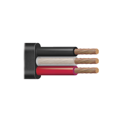 VIAKON Cable trifásico plano para bomba sumergible 3 X 10 AWG Venta / metro. MOD: CS11