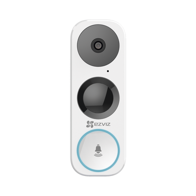 EZVIZ Timbre IP Wi-Fi (DoorBell) / Cámara Integrada de 3 Megapíxel / Sensor PIR / Llamada a la App / Visión Vertical 180° / Audio de Dos Vías / Ranura Para Memoria MOD: CS-DB1