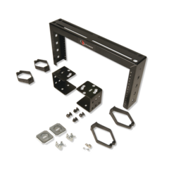 SIEMON Rack Abierto, Con Montaje para Charola Porta Cables, Para Uso Como Punto de Consolidación, 4UR, Color Negro MOD: CTR-04-01