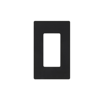 LUTRON ELECTRONICS Placa de pared 1 espacio, para atenuador (dimmer), switch ó control remoto inalámbrico LUTRON. MOD: CW1-BL