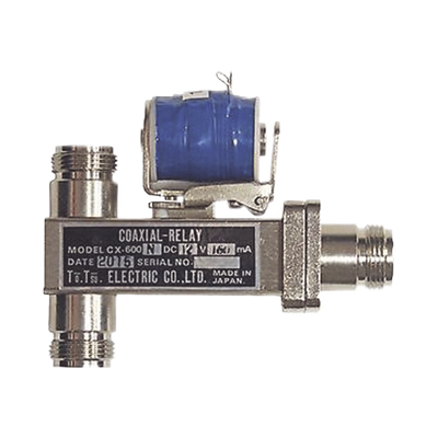 SYSCOM Relevador Coaxial para Antena SPDT, 10-14 Vcc (12 Vcc Nom.), 160 mA, 500 Watt a 1 GHz. MOD: CX-600N