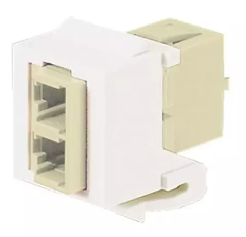 Módulo adaptador de fibra SC multimodo simplex - Blanco mate
