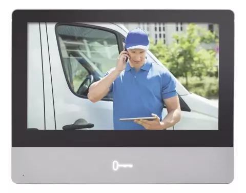 Monitor Touch Screen para TV Portero IP / Multiapartamento / Video en Vivo / Apertura Remota / llamada entre monitores / Audio de dos vías. MOD: DS-KH8350-WTE1