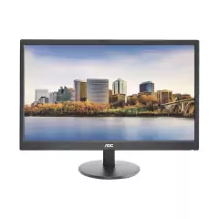 AOC Monitor LED de 24", Resolución 1920 x 1080 Pixeles con Entradas de Video VGA/HDMI. Panel MVA y Altavoces Integrados. Compatible VESA M2470-SWH