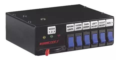 Interruptor deslizante Rocker Max Pak de 3 niveles y 6 interruptores basculantes con leyendas MOD: 440L6