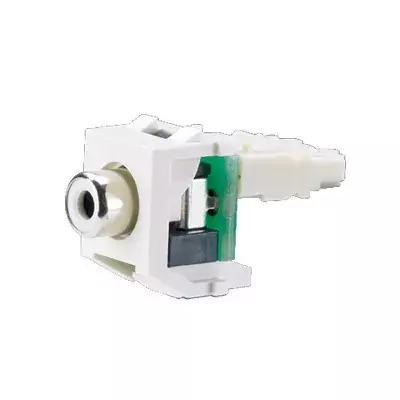 Módulo RCA punchdown, RCA blanco - Blanco mate | NKRPMWIW
