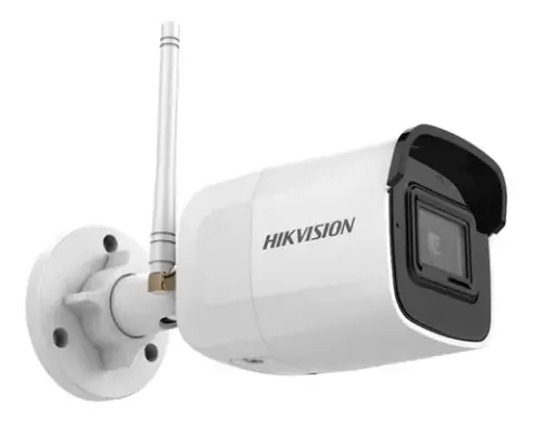 Bala IP 4 Megapixel / 30 mts IR / IP66 / Wi-Fi / dWDR / Lente 2.8 mm / Soporta Micro SD / H.265 / Micrófono Interconstruido MOD: DS-2CD2021G1-IDW1