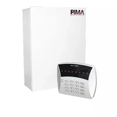Kit de Alarma de 6 zonas y teclado LED 6 Zonas. Triple comunicador RADIO/Teléfono/GSM. Incluye gabinete MOD: H6-RXN406-K