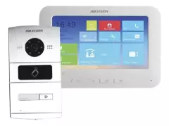 Kit de Videoportero IP / 1.3 Megapixel / Monitor Touch / Compatible con APP Hik-connect para recepción de llamada / Lector de Tarjetas (MIFARE) MOD: DS-KIS601 - comprar en línea