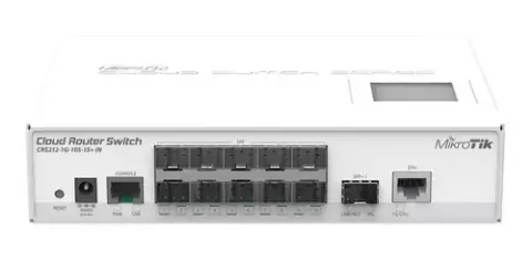 Cloud Router Switch Capa 3, 10 Puertos SFP, 1 SFP (Escritorio)
