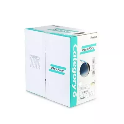 Bobina de Cable UTP 305 m. de Cobre, Azul, Categoría 6 (24 AWG), 1000Mbps, PVC (CM), de 4 pares | NUC6C04BU-C