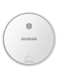 DAHUA WISUALARM DHI-HY-SA30A-R8-Detector de Humo Inalámbrico(Interconectable Hasta 24 Disp) Sensor Fotoeléctrico, Sonido de Alarma de 85dB, Alarma Visual y Audible,Batería Sellada de hasta 10años,Certificaciones TÜV and CE#LoNuevo#Wisualarm#MCI1 #WR #WO - comprar en línea