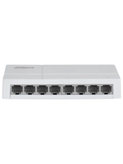 DAHUA DH-SF1008L - Switch de Escritorio con 8 puertos Fast Ethernet (10/100 Mbps), diseño compacto de capa 2, con capacidad de switching de 1.6 Gbps y velocidad de reenvío de paquetes de 1.19 Mpps. Ideal para redes eficientes y compactas. - comprar en línea