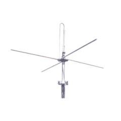 ANDREW / COMMSCOPE Antena Base VHF, con Plano de Tierra, Rango de Frecuencia 144-174 MHz. MOD: DB201-M