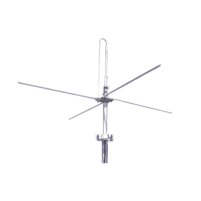 ANDREW / COMMSCOPE Antena Base VHF, con Plano de Tierra, Rango de Frecuencia 144-174 MHz. MOD: DB201-M