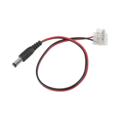 EPCOM POWERLINE Cable de Alimentación con Conector Macho a Bloque de Terminal Atornillable / Calibre 18 AWG / Longitud 28.5 cm / Ideal para alimentacion de Cámaras. MOD: DC-CORD1