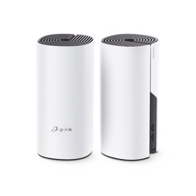 TP-LINK KIT de Router inalámbrico mesh Deco M4 para Hogar / Doble banda AC 1200 / 2 puertos 10/100/1000 Mbps / Compatible con amazon alexa. MOD: DECOM42PACK