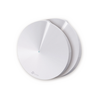 TP-LINK KIT de sistema Router inalámbrico Deco M5 mesh para Hogar / Doble banda AC 1300 / 2 puerto Gigabit / 4 antenas internas / Seguridad de HomeCare gratuito por 3 años MOD: DECO-M5-2PACK