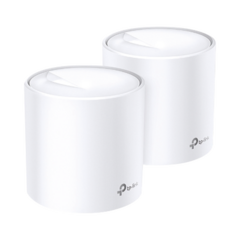 TP-LINK KIT de sistema inalámbrico Deco X20 mesh para hogar / Doble banda Wi-Fi 6 (AX) / 2 puerto Gigabit / 2 antenas internas / Compatible con amazon alexa MOD: DECOX20-2PACK