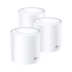TP-LINK KIT de sistema inalámbrico Deco X20 mesh para hogar / Doble banda Wi-Fi 6 (AX) / 2 puerto Gigabit / 2 antenas internas / Compatible con amazon alexa MOD: DECOX20-3PACK