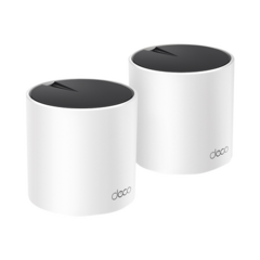 TP-LINK KIT de sistema inalámbrico Deco X55mesh para hogar, doble banda Wi-Fi 6 (AX), doble puerto Gigabit, 2 antenas internas y compatible con amazon alexa MOD: DECOX55-2PACK
