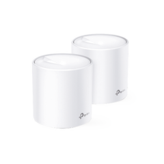 TP-LINK KIT de sistema inalámbrico Deco X60 mesh para hogar, doble banda Wi-Fi 6 (AX), doble puerto Gigabit, 4 antenas internas y compatible con amazon alexa MOD: DECOX60-2PACK
