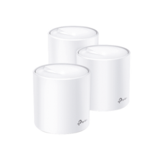 TP-LINK KIT de sistema inalámbrico Deco X60 mesh para hogar, doble banda Wi-Fi 6 (AX), doble puerto Gigabit, 4 antenas internas y compatible con amazon alexa MOD: DECOX60-3PACK