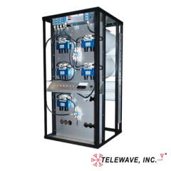 TELEWAVE, INC Combinador en Rack 24", 400-512 MHz, 5 Can.(10"Dia.) 250 KHz Tx-Tx, Monitor/Pot. 150 Watt, N Hembras. MOD: M101-450-5TRM