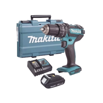 MAKITA ROTOMART. ATORN. 1/2INV.V.R. 0-600 0-1900 RPM LI-ION 1 BAT. 1.5 A.H Y CARG C/LUZ FRENO MALETIN 18V MOD: DHP482SY