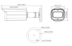 DAHUA HFW2802T-Z-A - Camara Bullet 4k Starlight/ 8 Megapixeles/ Lente Motorizado 3.7 a 11mm/ 0.005 Lux color/ WDR Real 120dB/ Ir 80 Mts/ Microfono Integrado + 1 Canal de Audio/ IP67/ #ProHDCVI - buy online