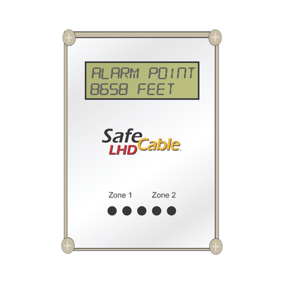 SAFE FIRE DETECTION INC. Módulo Localizador de Distancia de Doble Zona para Cable Detector de Calor DLM-Z2